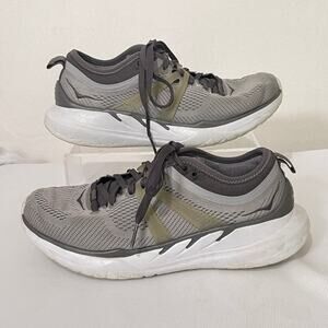 Hoka One One Shoes Womens Size 7 Gray Tivra 1099735 BDSD Running Sneakers